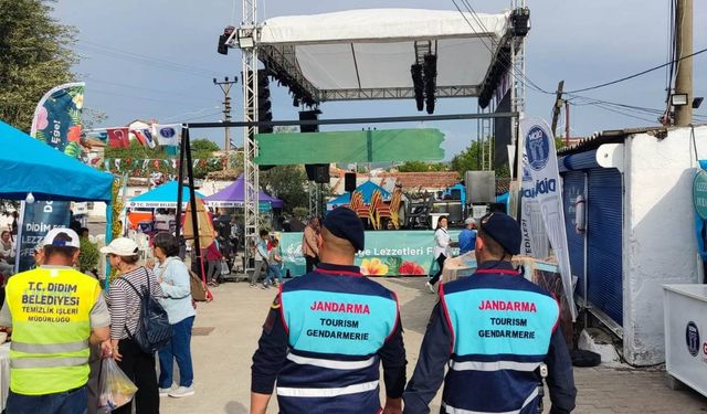 Didim'de "Ege Lezzetleri Festivali" için jandarmadan güvenlik tedbiri