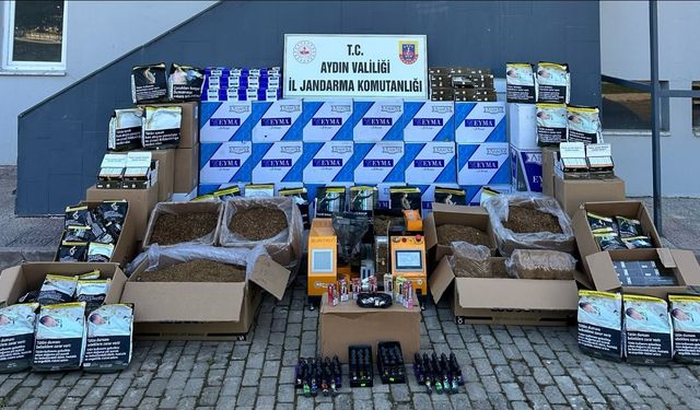 Didim'de kaçak ve bandrolsüz sigara operasyonunda 1 kişi gözaltına alındı