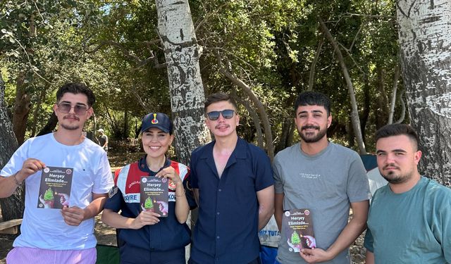Aydın jandarmasından orman yangınlarına karşı bilgilendirme
