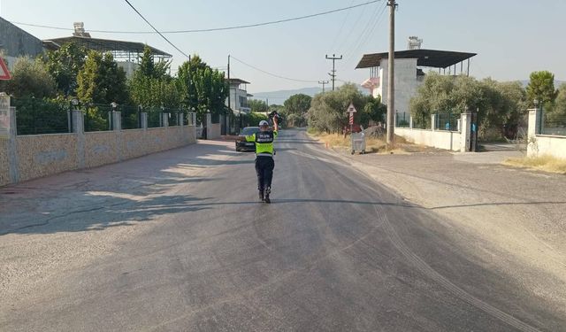 Köşk’te trafik denetiminde  araç kontrol edildi