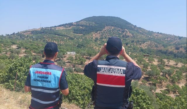 Aydın jandarmasından orman yangınlarına karşı sıkı denetim