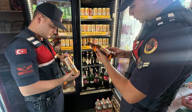 İncirliova'da kaçak alkol ve tütün denetimi