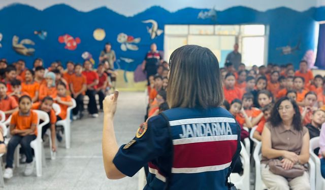 Aydın jandarmasından öğrencilere güvenlik eğitimi