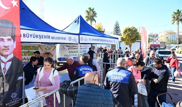 Büyükşehir Didimlileri kışlık fidelerle buluşturdu