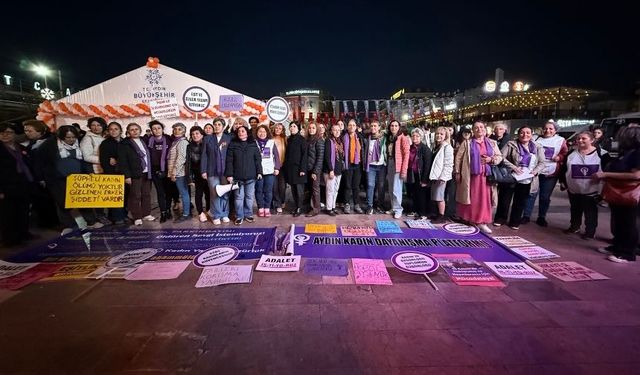 Aydın'da kadınlar 'adalet ve eşitlik' için yürüdü!
