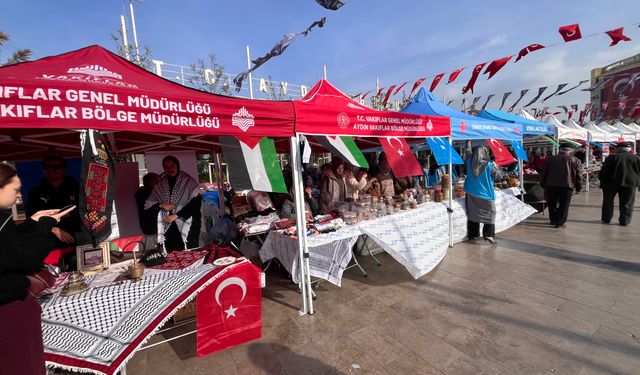 Aydın'da Gazze için “Hayır Çarşısı” kermesi düzenlendi