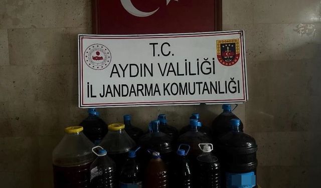 Aydın'da  202 litre kaçak içki ele geçirildi!