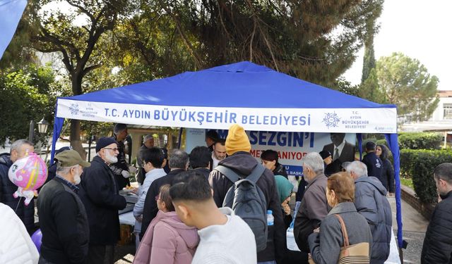 Aydın Büyükşehir Belediyesi'den İsmet Sezgin için lokma hayrın