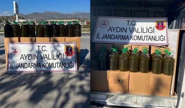 500 kilogram sahte zeytinyağını Malatya'ya göndereceklerdi!