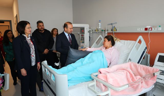 Aydın Şehir Hastanesi’nde ilk bebek dünyaya geldi