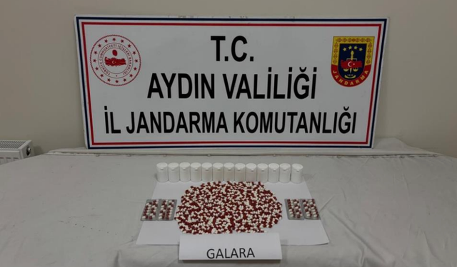 Koçarlı'da bin 53 adet sentetik ecza ele geçirildi