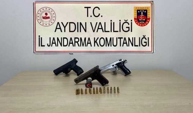 Söke’de silah ticareti operasyonu: 3 tabanca ele geçirildi