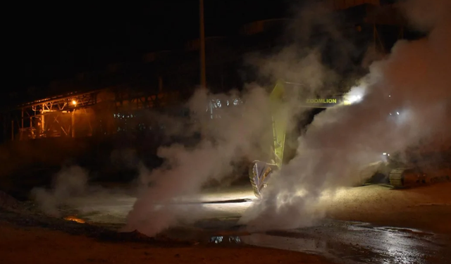 Germencik'te JES boru hattında tekrar sızıntı oldu!