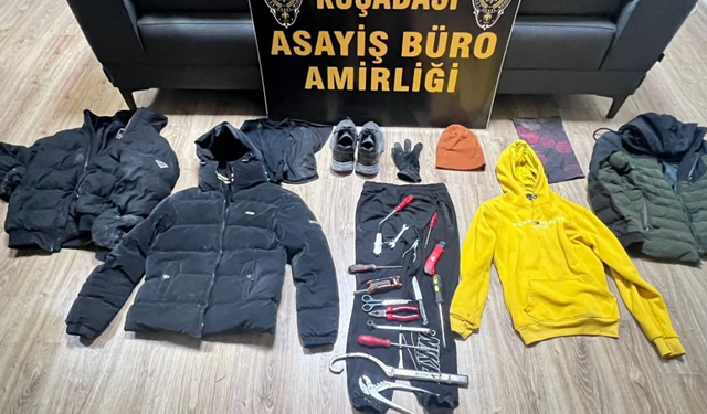 Kuşadası'nda 6 farklı hırsızlık suçundan aranan şahıs yakalandı