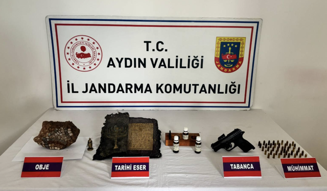 Aydın'da Bizans ve Roma dönemlerine ait tarihi eserler ele geçirildi!