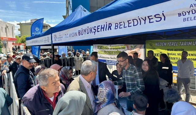 Başkan Çerçioğlu binlerce fideyi Sultanhisar ve Buharkentlilerle buluşturdu