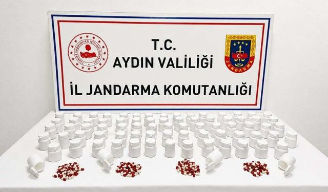 Aydın’da uyuşturucu operasyonu: Binlerce sentetik hapla yakalandı!