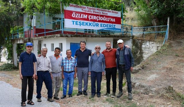 Koçarlılı muhtarlardan Başkan Çerçioğlu'na hizmet teşekkürü