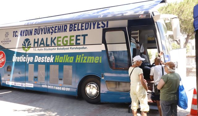 Başkan Çerçioğlu'ndan Güzelçamlı'da Mobil Halk Ege Et hizmeti