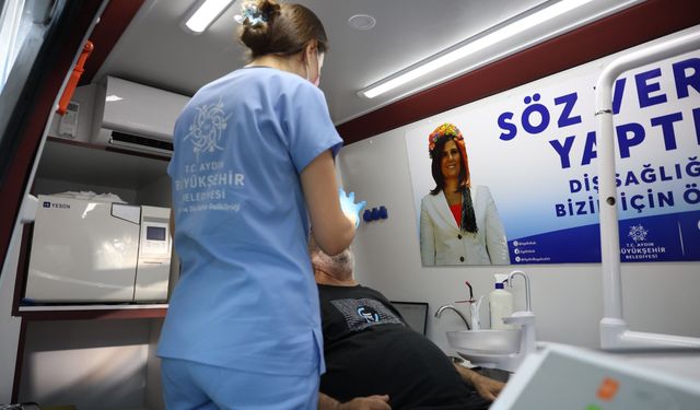 Başkan Çerçioğlu Aydın'da ağız ve diş sağlığı hizmetlerini vatandaşara ulaştırıyor