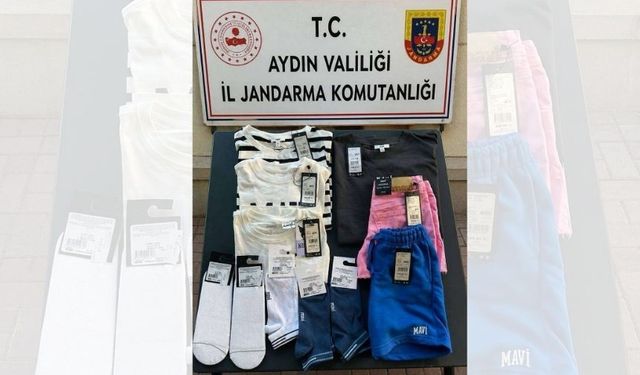 Nazilli’de mağazadan çalınan 10 bin 500 liralık ürünler bulundu