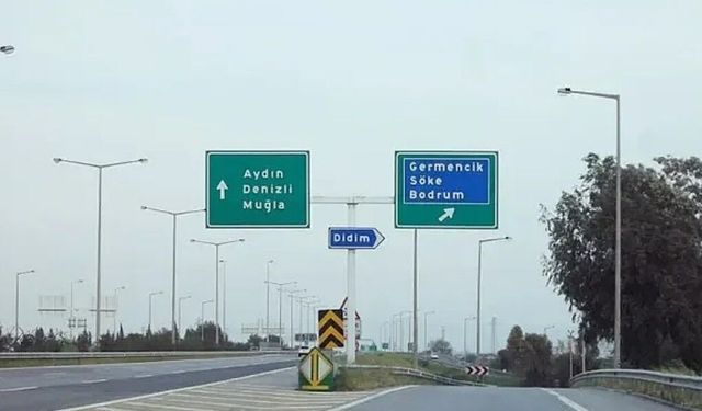 İzmir-Aydın Otoyolu'nda şerit daraltması