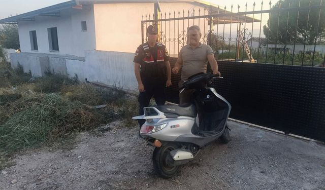 Bahçeden çalınan motosiklet JASAT çalışmasıyla bulundu