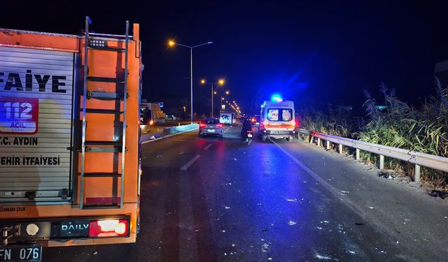 Motosikletten kaçarken kaza yaptı!