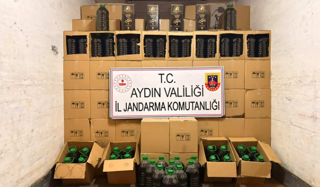 Köşk’te 1 milyon 600 bin TL’lik taklit zeytinyağı ele geçirildi