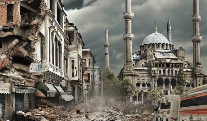 Yapay zeka İstanbul depremini resmetti