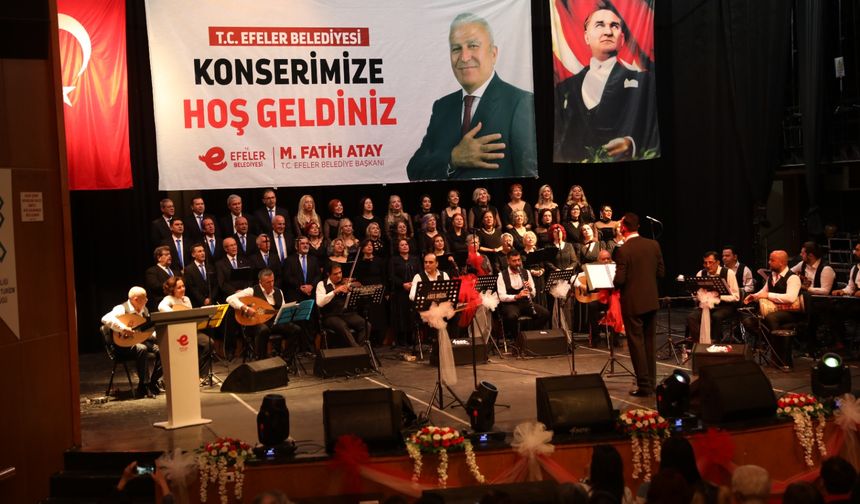 Efelerliler Türk Sanat Müziği Korosu konseriyle buluştu