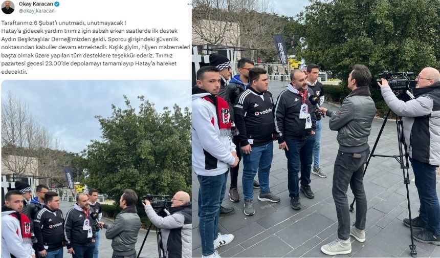 Aydın Beşiktaşlılar Derneği Hatay’ı unutmadı