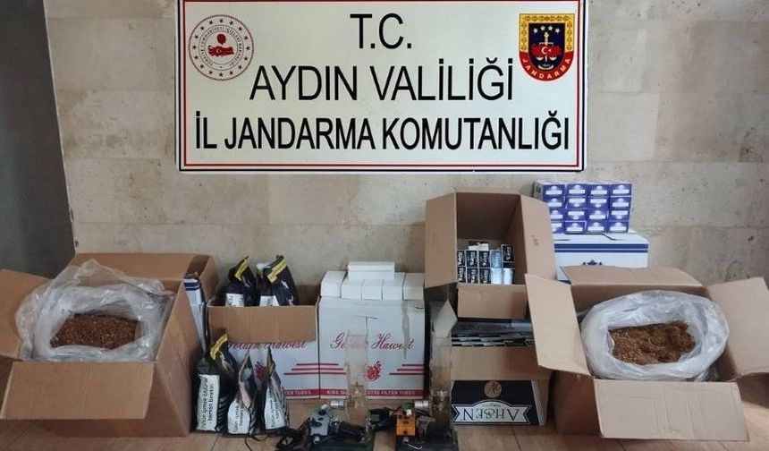 Germencik'te 25 kilo tütün ele geçirildi