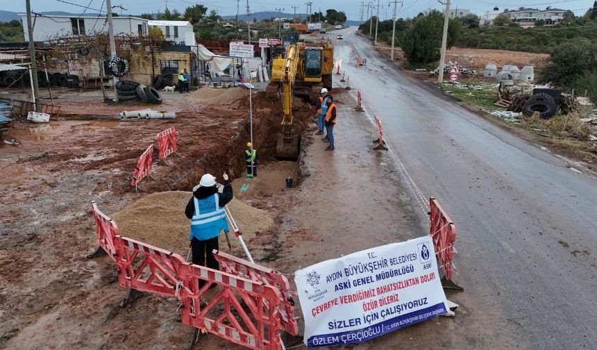 Aydın Büyükşehir Belediyesi Didim'de çalışmalarını hız kesmeden sürdürüyor