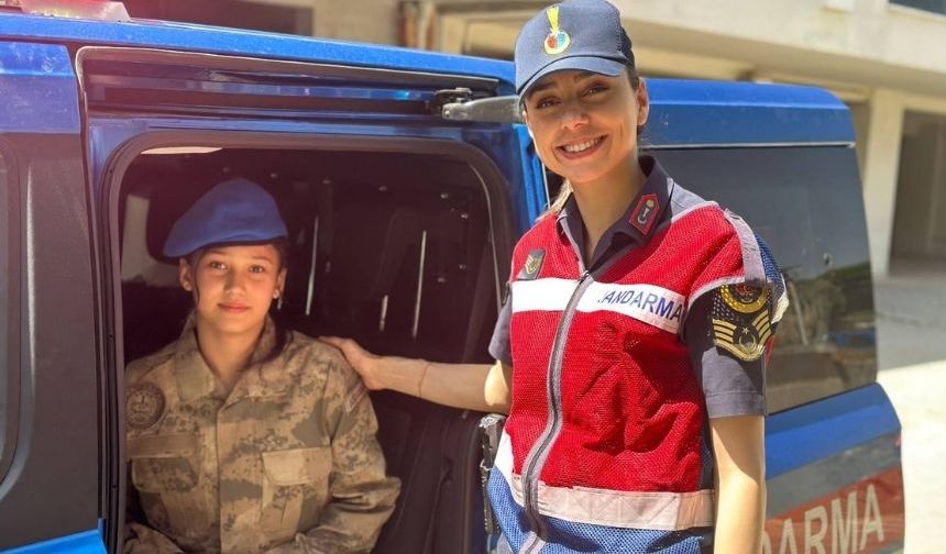 Aydın'da jandaram ekipleri küçük kızın hayalini gerçekleştirdi