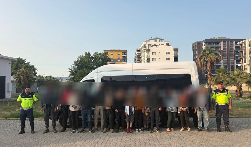 Aydın'da 21 düzsensiz göçmen yakalandı