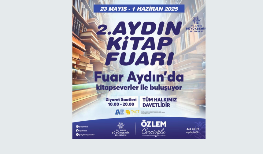 Aydın Kitap Fuarı ikinci kez kapılarını açtı!