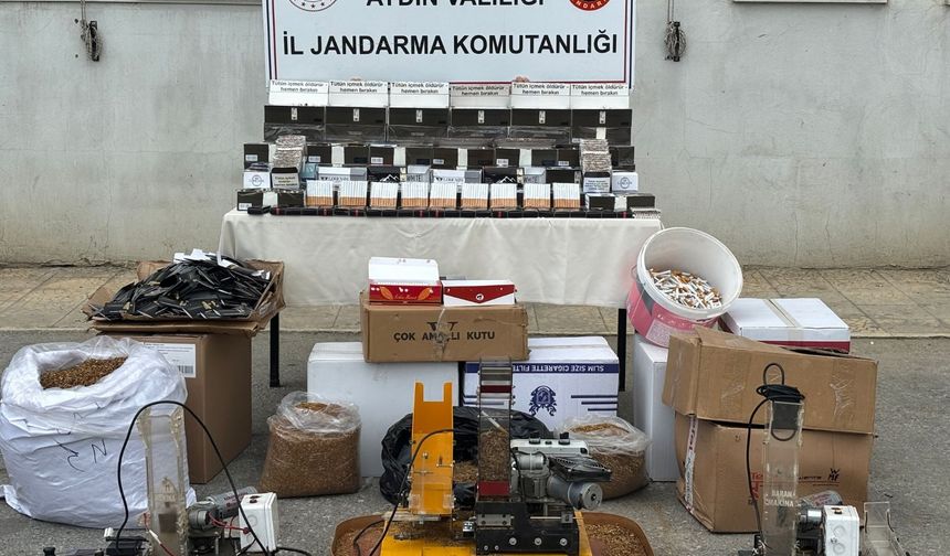 Aydın'da kaçak sigara operasyonu