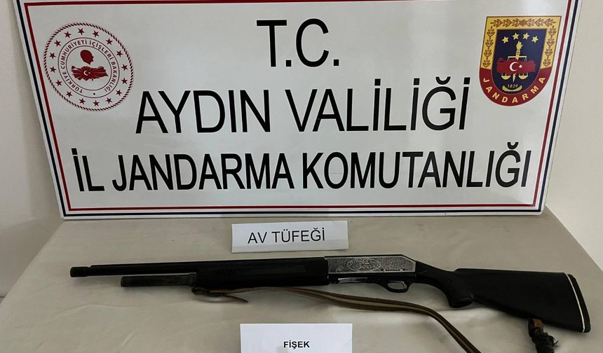 Aydın'da av tüfeği ile ateş eden şahsın silahına el konuldu