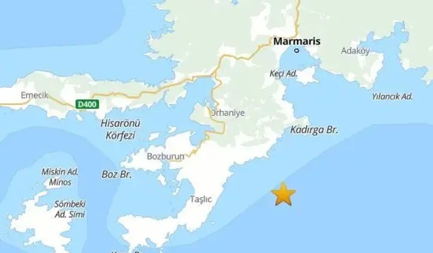 Marmaris açıklarında 5,8 büyüklüğünde deprem: 1 ölü, 69 yaralı
