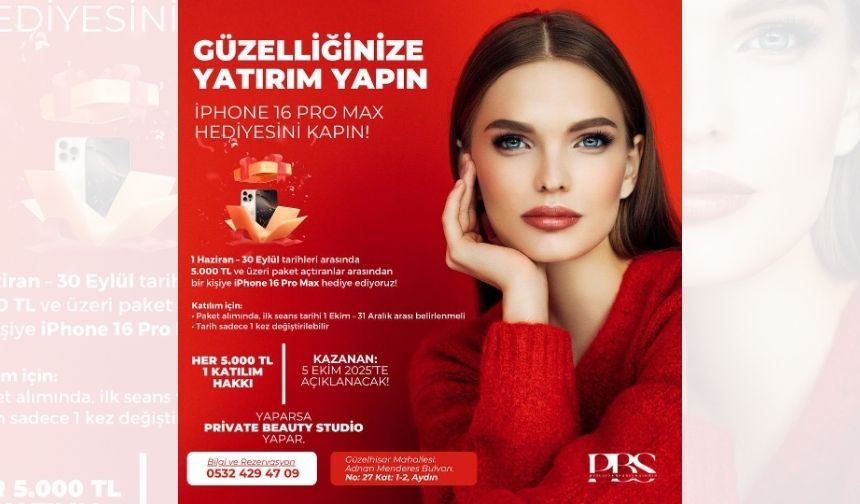 Private Beauty’den iPhone 16 Pro Max çekilişi!
