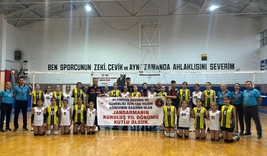 Söke'de jandarmanın 186. yılı voleybol müsabakasıyla kutlandı