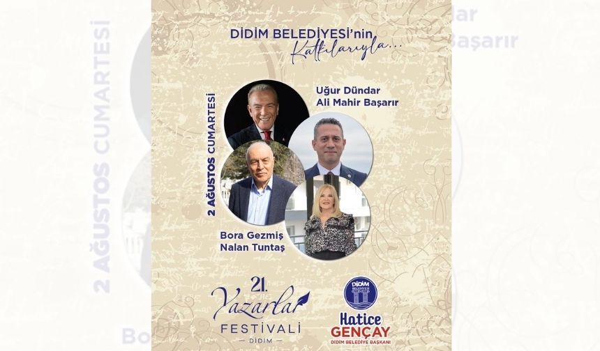 Altınkum’da edebiyat dolu bir akşam: Başarır, Dündar, Gezmiş ve Tuntaş Didim’de