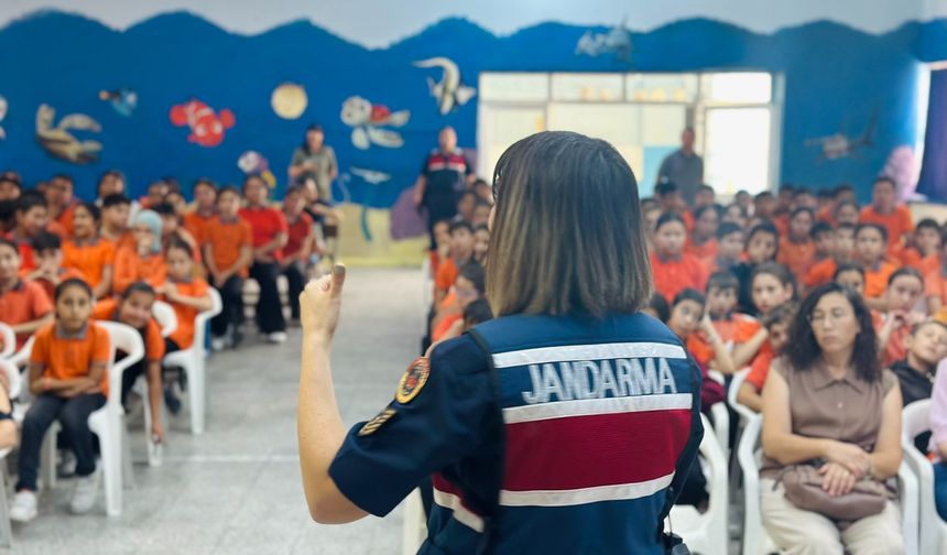 Aydın jandarmasından öğrencilere güvenlik eğitimi