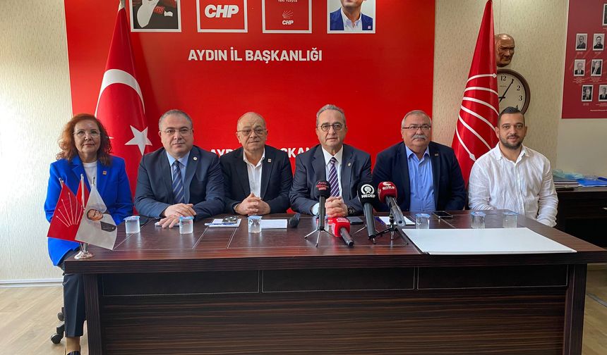 CHP Aydın milletvekilleri il kongresi öncesi basın açıklaması düzenledi