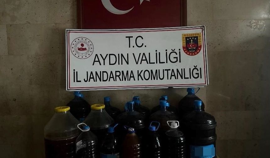 Aydın'da  202 litre kaçak içki ele geçirildi!