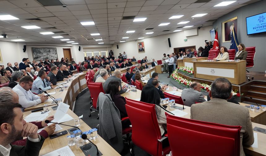 Aydın Büyükşehir Belediye Meclisi'nin Aralık toplantısı gerçekleştirildi
