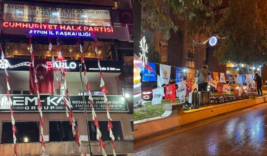 CHP ve AK Parti arasındaki bayrak yarışı, Aydın'ı karıştırdı!
