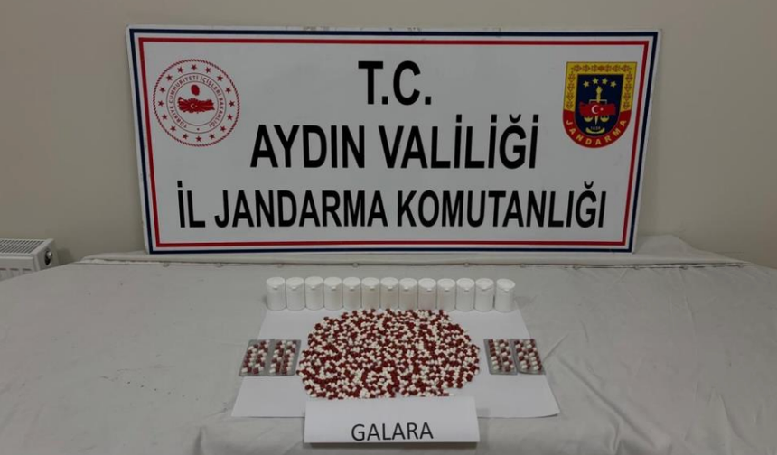 Koçarlı'da bin 53 adet sentetik ecza ele geçirildi
