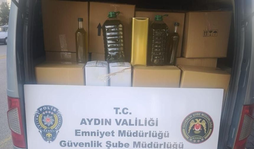 Aydın'da 1.324 litre bitkisel karışım yağ ele geçirildi